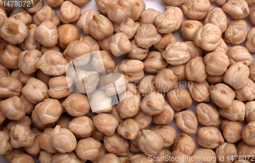 Image of Dry raw organic chickpeas