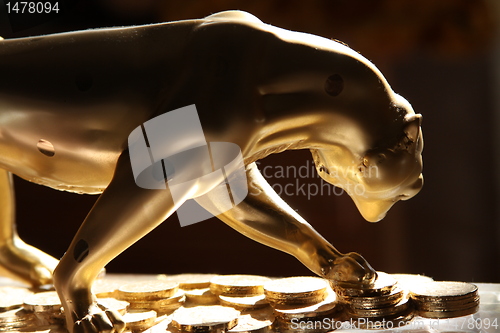 Image of Golden Jaguar Figurine