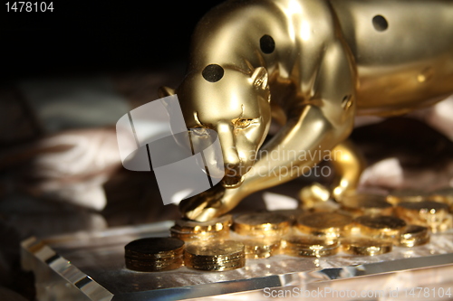 Image of Golden Jaguar Figurine