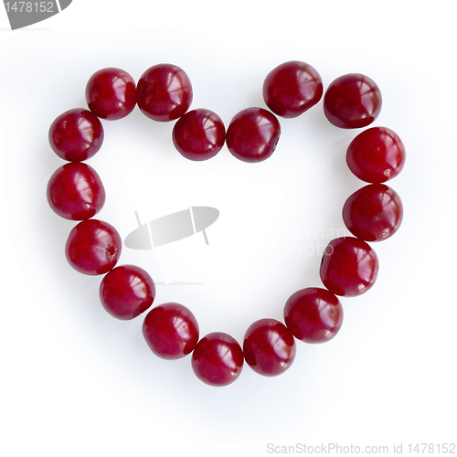 Image of Heart of cherries