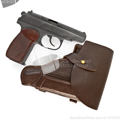 Image of Holster and pistol