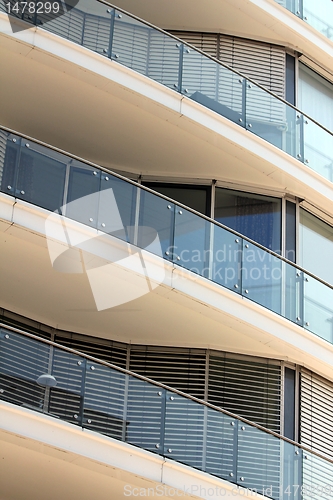 Image of modern balcony fassade