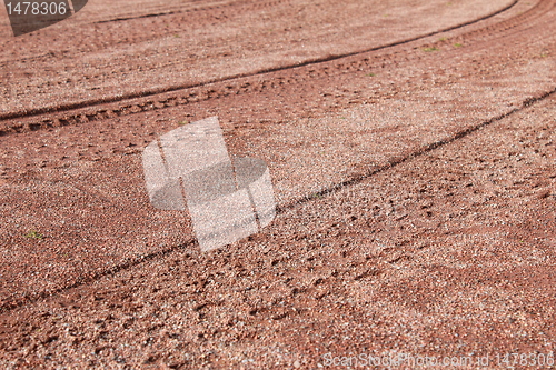 Image of tracks in the dirt