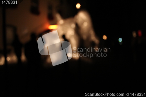 Image of city light blur