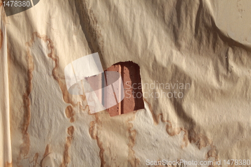 Image of hole int the paper texture