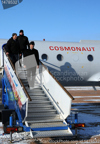 Image of Getting Off The Plane