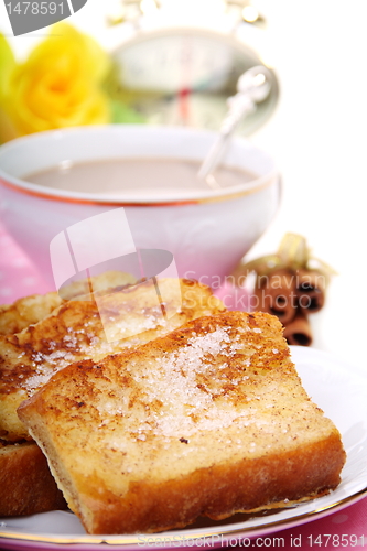 Image of French toast for breakfast.