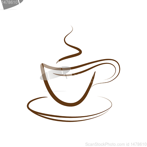 Image of Vector cup off coffee