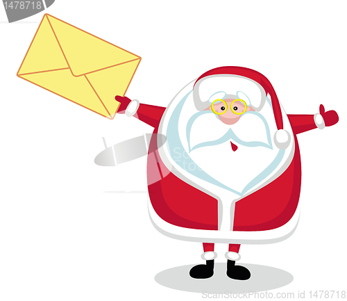 Image of Santa with mail