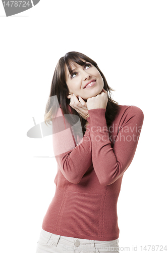Image of Beautiful woman smiling
