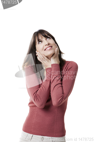 Image of Beautiful woman smiling