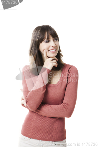 Image of Beautiful woman smiling