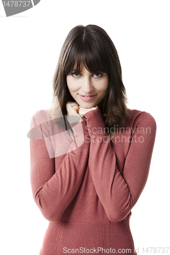 Image of Beautiful woman smiling