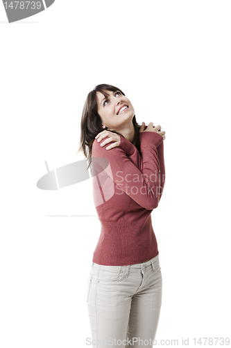 Image of Beautiful woman smiling