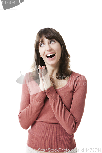 Image of Beautiful woman smiling
