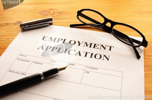 Image of employment application