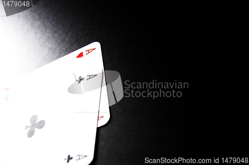 Image of success concept with aces
