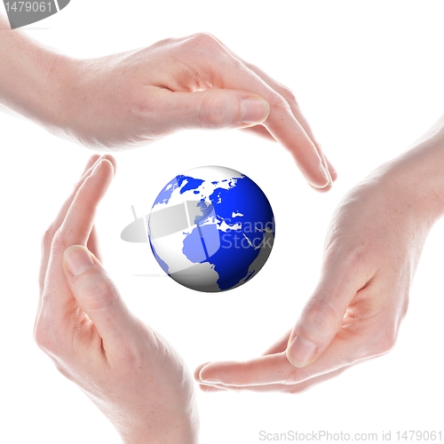 Image of world on your handy