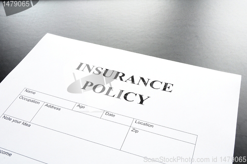 Image of insurance policy