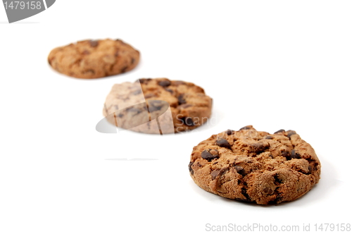 Image of cookie isolated on white background