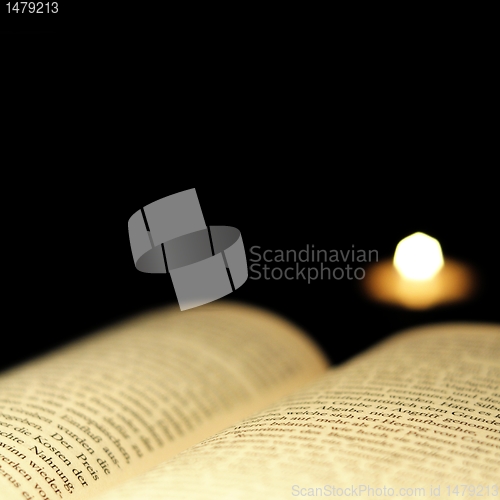 Image of book and copyspace