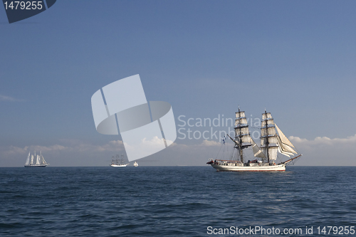 Image of Tall ship in the sea