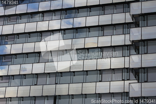Image of modern cloud window building