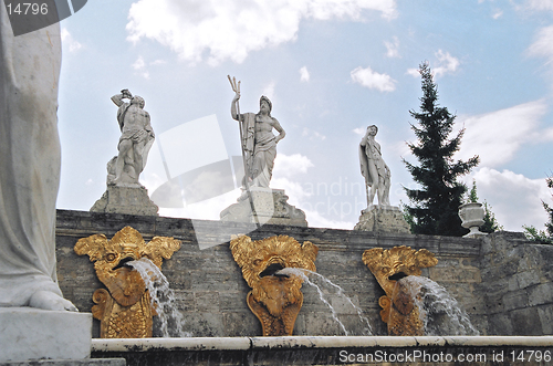 Image of Peterhof. Cascade Golden hill.