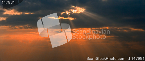 Image of Dramatic Sunset rays