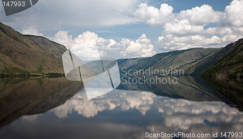 Image of View on Siberian mountain  Lake