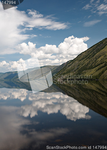 Image of View on Siberian mountain  Lake