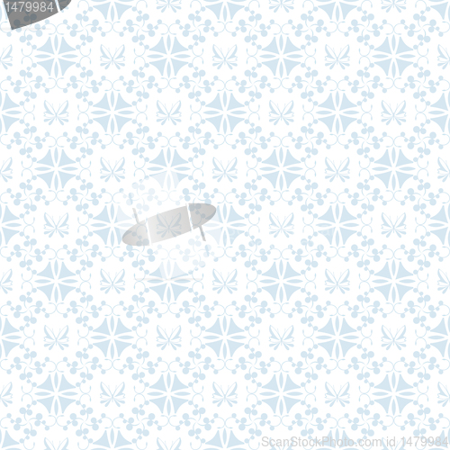 Image of Seamless floral and butterfly pattern