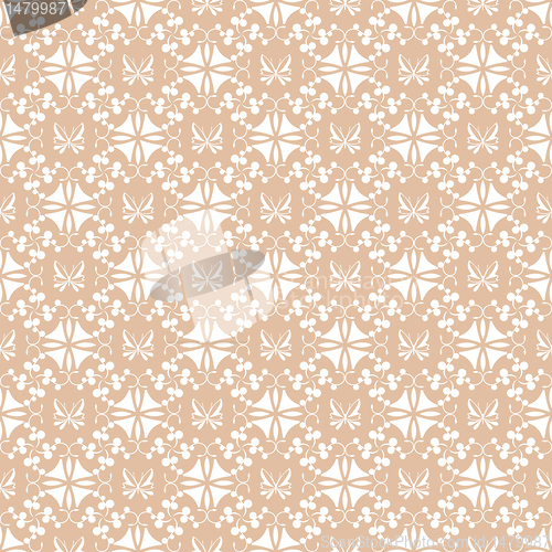 Image of Seamless floral and butterfly pattern