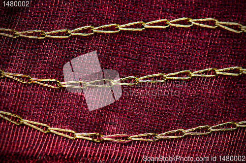 Image of Red cloth texture