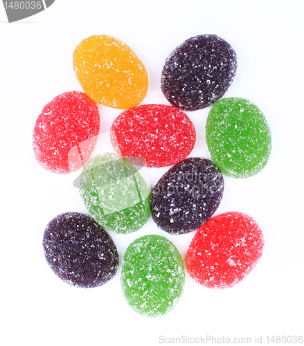 Image of Colorful Jelly Candy as Background 