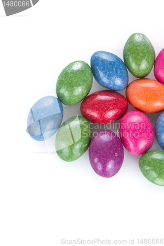 Image of easter eggs isolated