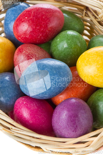 Image of easter eggs in basket
