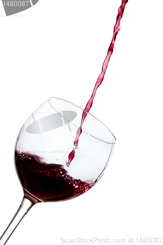 Image of pouring red wine 