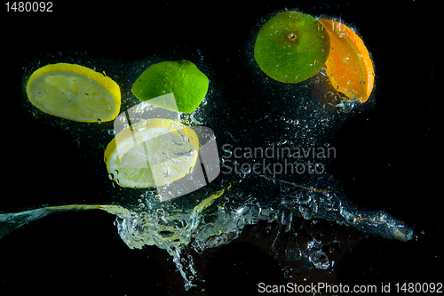 Image of fruit splash