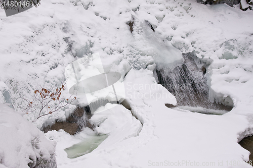 Image of frozen stream