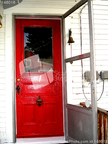 Image of red door