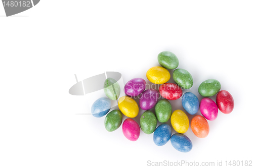 Image of easter eggs isolated