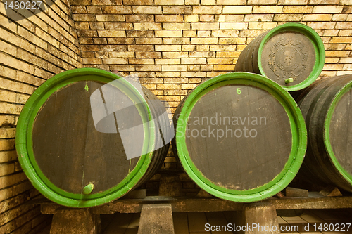 Image of wine barrels