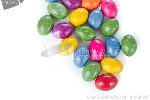 Image of easter eggs isolated
