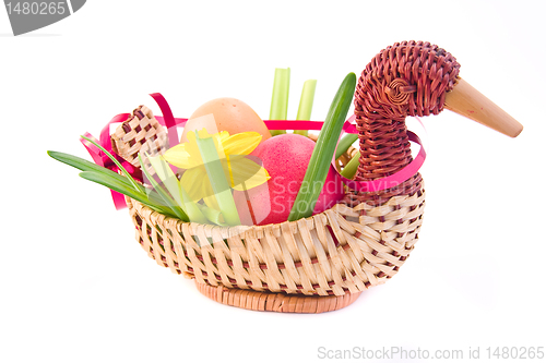 Image of easter eggs with decoration