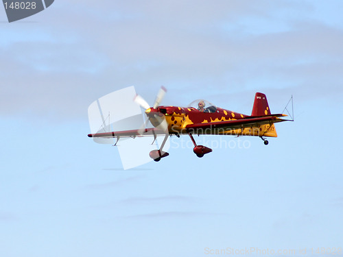 Image of Classical propjet in the air. European Aerobatic Championship