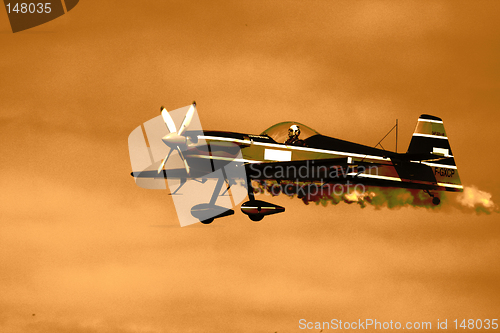 Image of Classical propjet in the air. European Aerobatic Championship