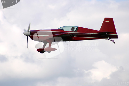 Image of Classical propjet in the air. European Aerobatic Championship