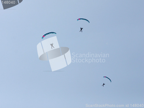 Image of Parachutists at the European Aerobatic Championship