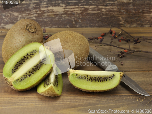 Image of Kiwi Fruits Close Up